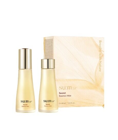 Mitrinošas mistu komplekts Su:m37˚ Secret Essence Mist 60ml + 60ml Refill
